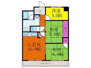 ガ－デンハウス千里丘の物件間取画像